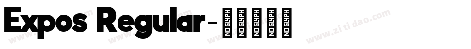 Expos Regular字体转换